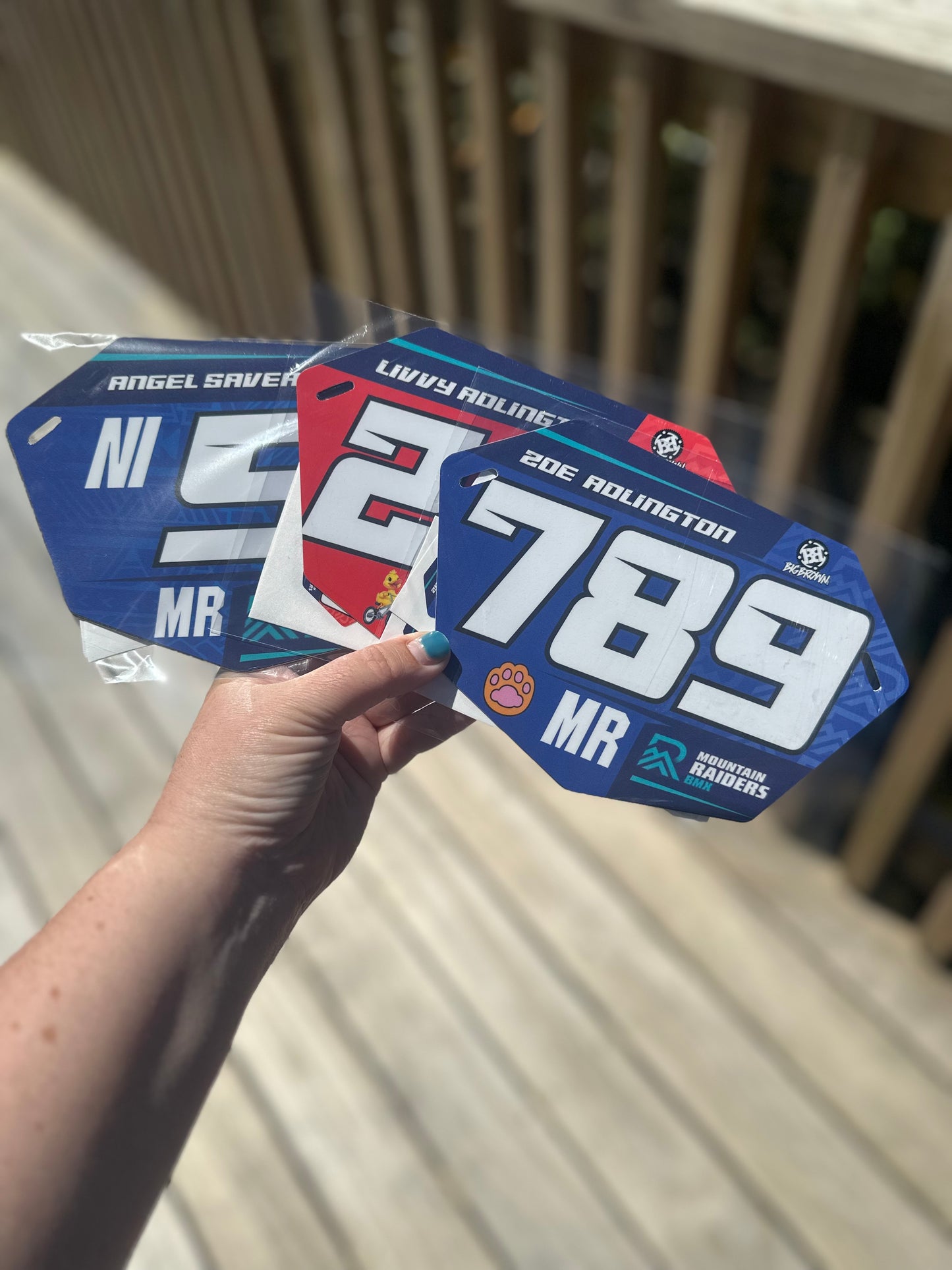 BMX Number Plate Graphic