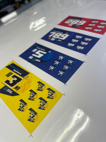 BMX Number Plate Graphic