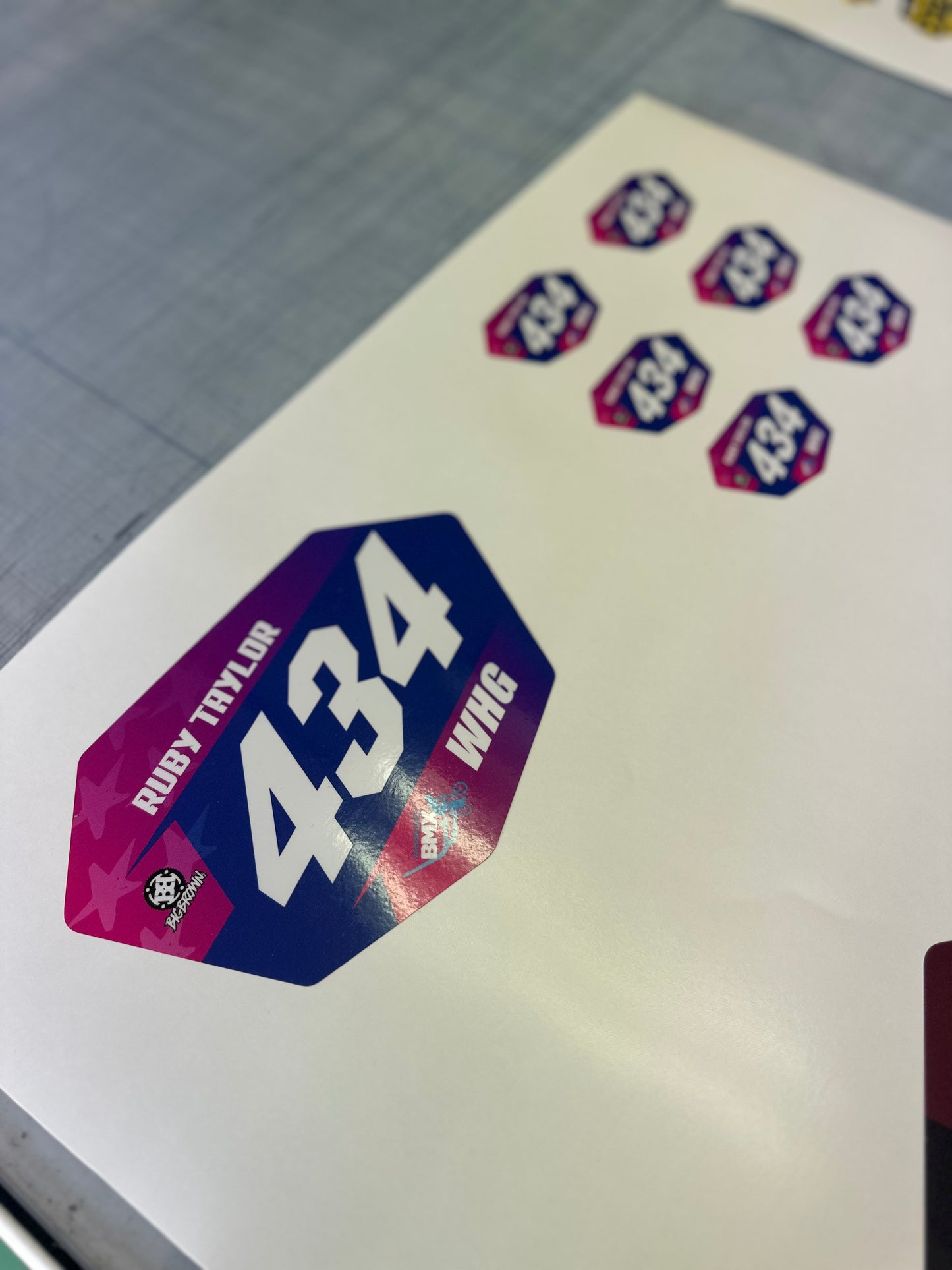 BMX Number Plate Graphic